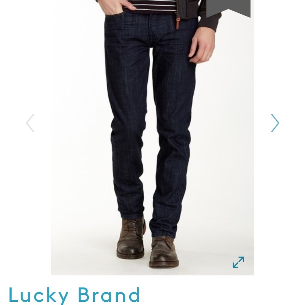 Lucky brand men’s 33x30 dark jeans